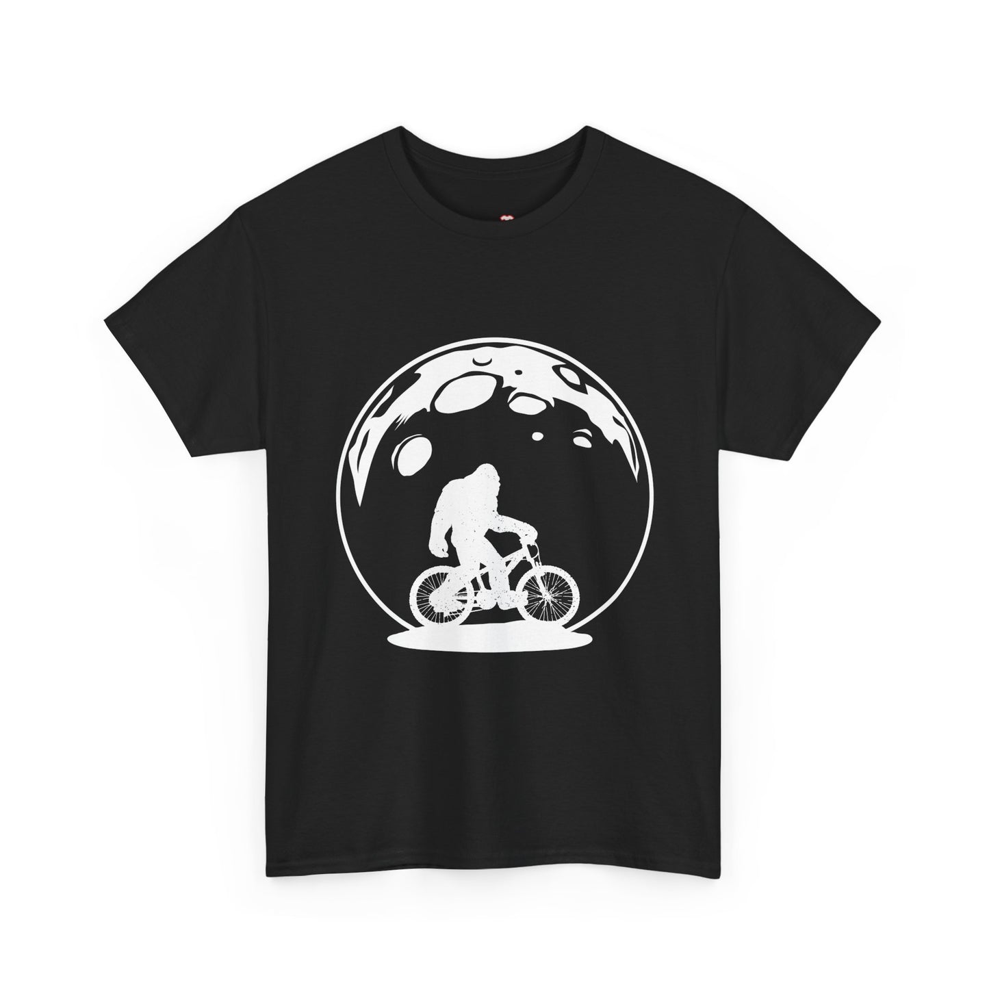 Yeti Riding Moon Bike Halloween Lunar Cycling Bigfoot - Unisex T-Shirt