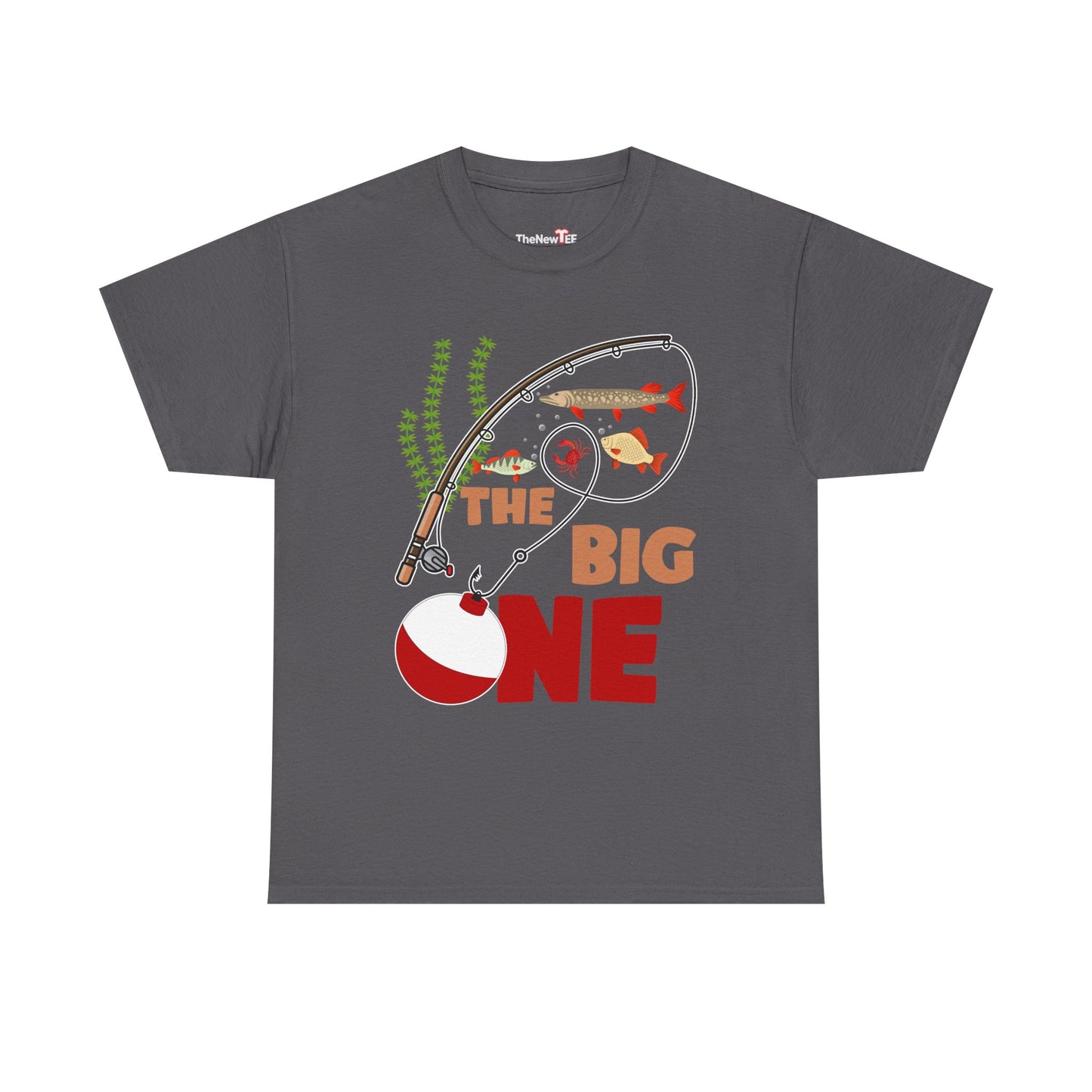 Kids Fishing The Big One Year 1St First Birthday Little Fisherman - Unisex T-Shirt