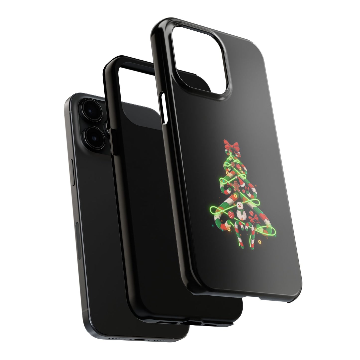 Christmas Candy Cane Xmas Tree Light Gifts - Tough Phone Case