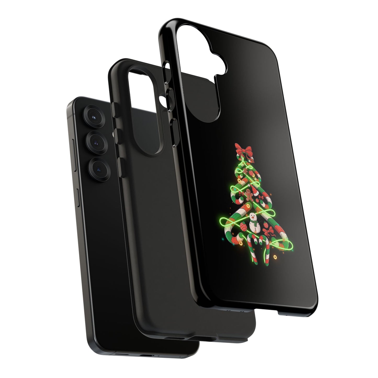 Christmas Candy Cane Xmas Tree Light Gifts - Tough Phone Case