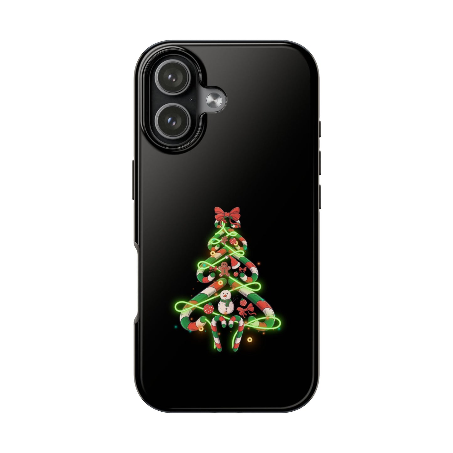Christmas Candy Cane Xmas Tree Light Gifts - Tough Phone Case