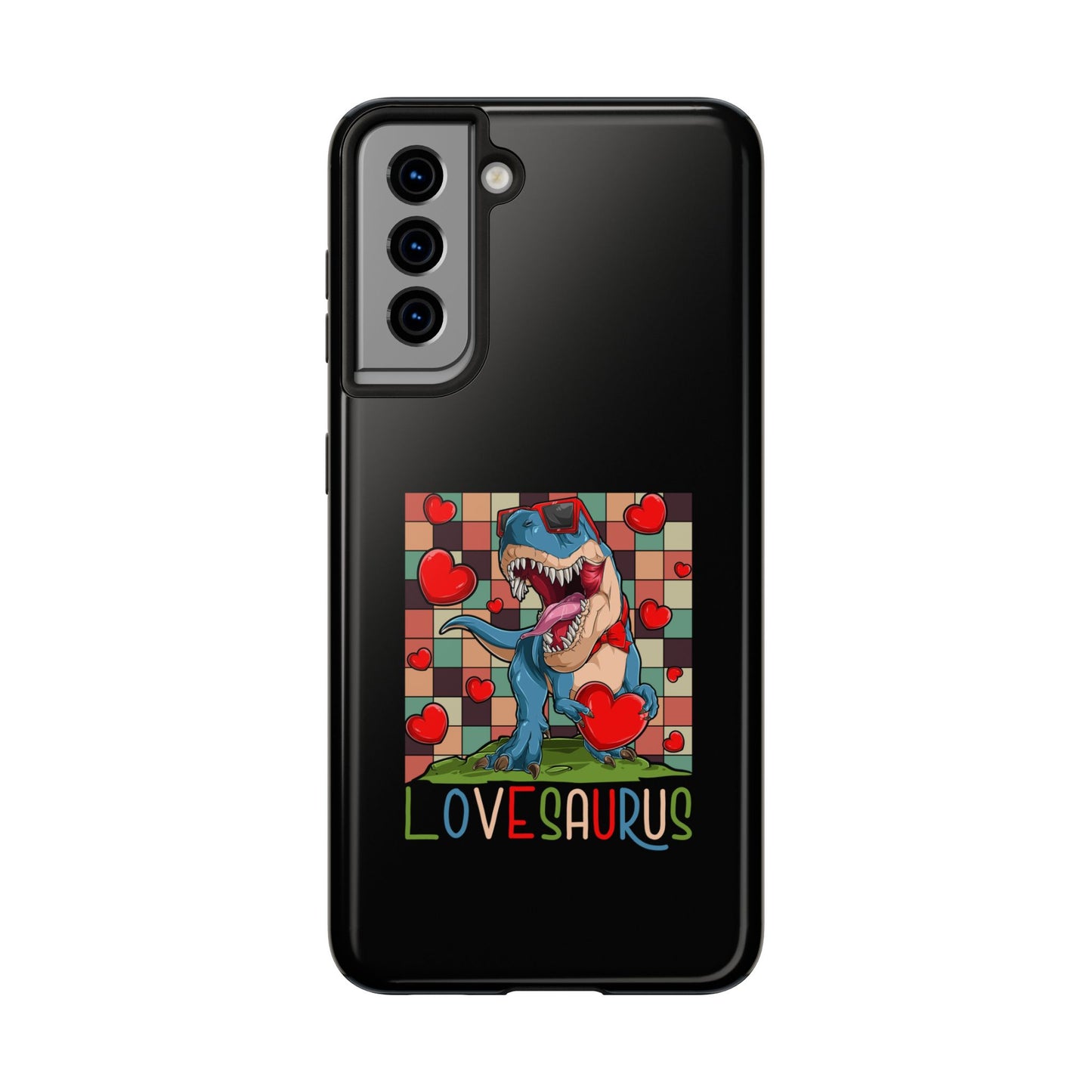 'Lovesaurus' Cute T-Rex Valentine Design - Tough Phone Case