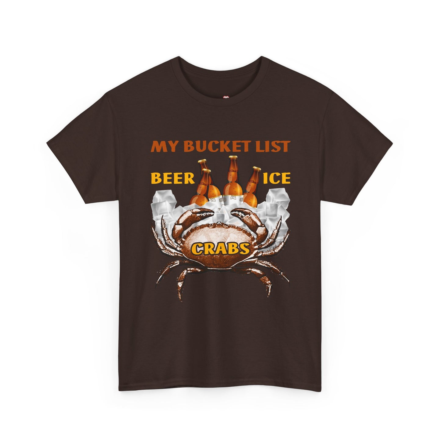 Crab Boil Gift Seafood Bucket List Beer Ice Crabs - Unisex T-Shirt