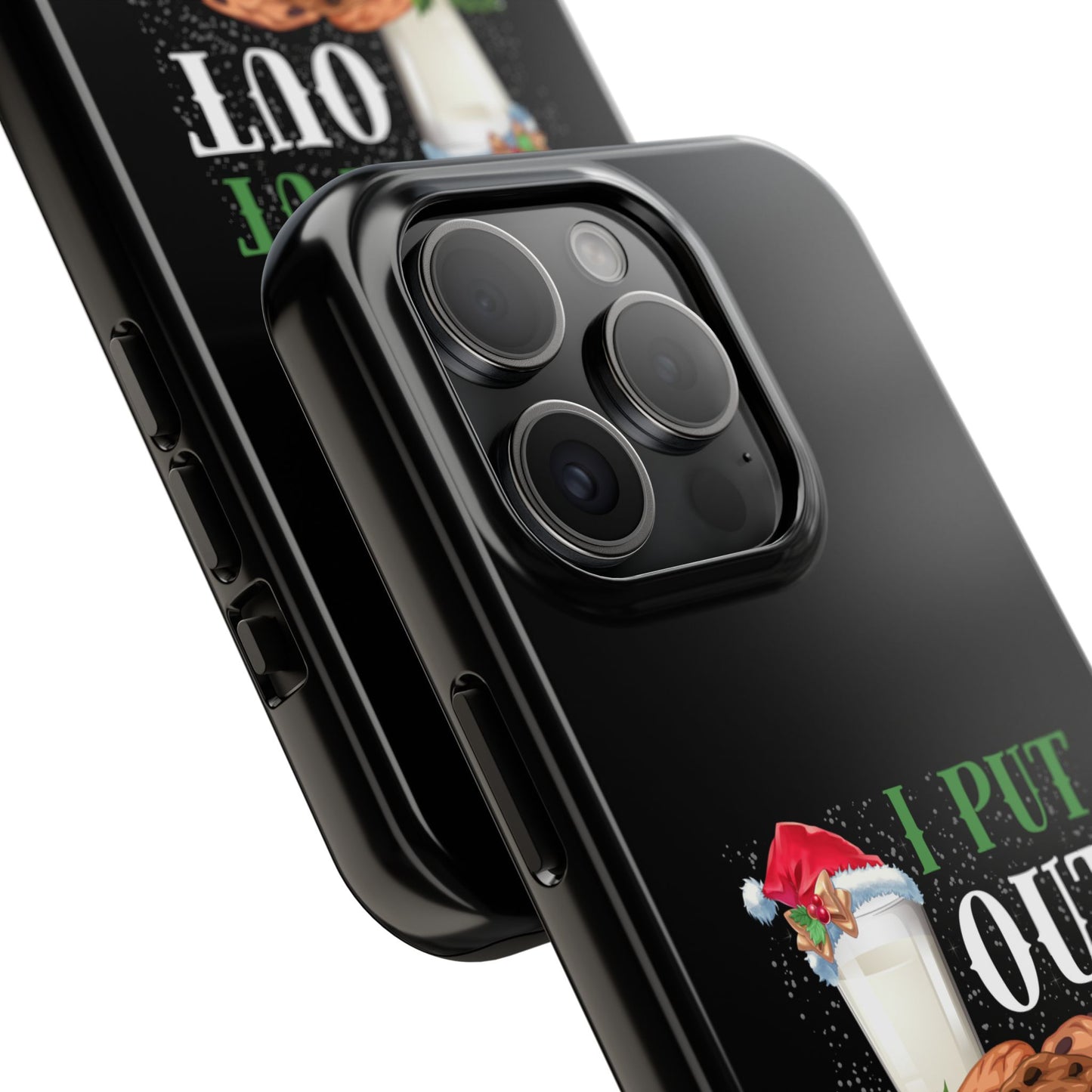 Christmas Cookies And Milk Funny I Put Out For Santa - Tough Phone Case