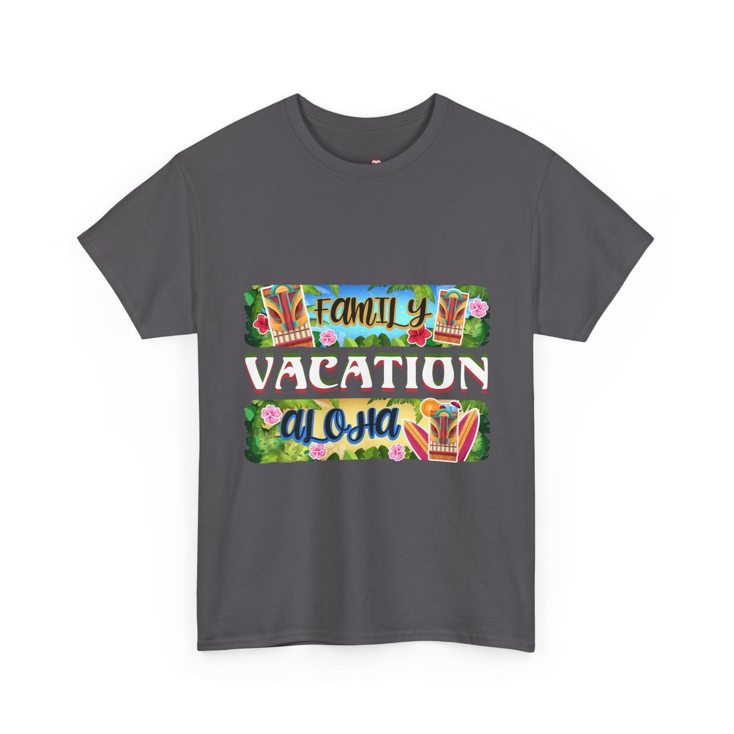 Family Vacation Aloha Tiki Tropical Beach Unisex Graphic T-Shirt