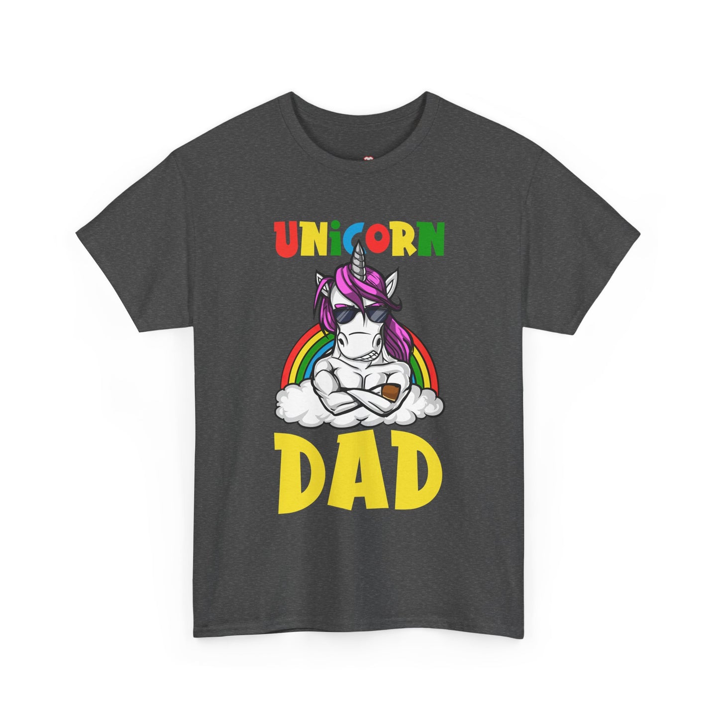 Cool Unicorn Dad Funny Father's Day Gift Unisex Graphic T-Shirt