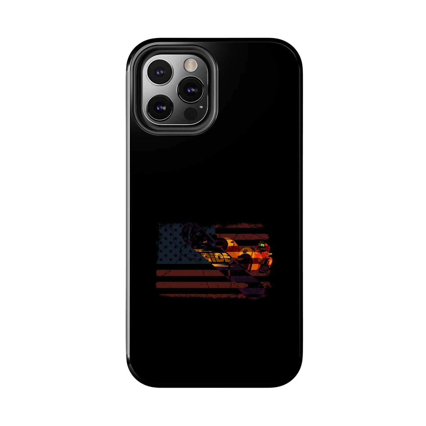 American Flag Camouflage Snowboarding Snowboarder Snowboard Tough Phone Case