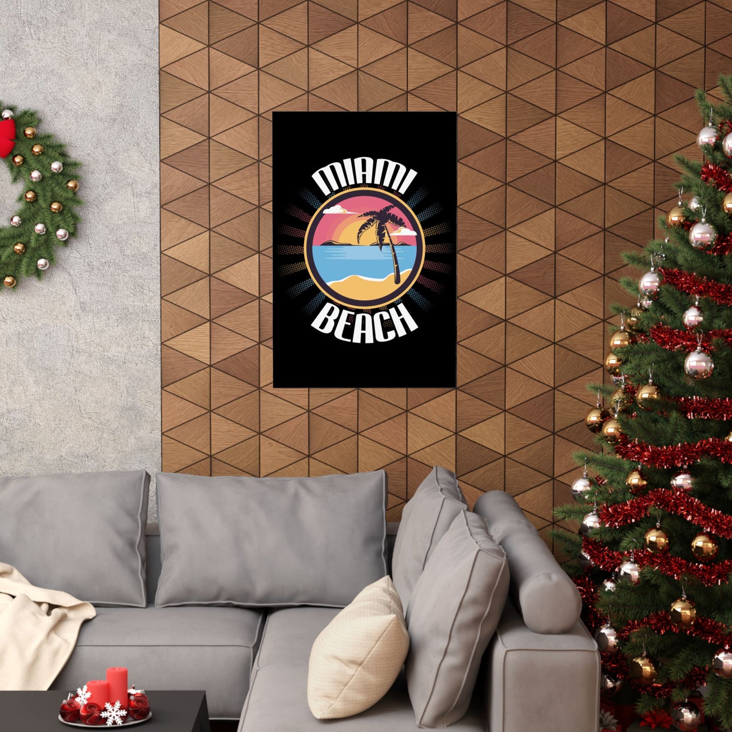 Miami Beach Vintage 70S Florida Summer - Wall Art