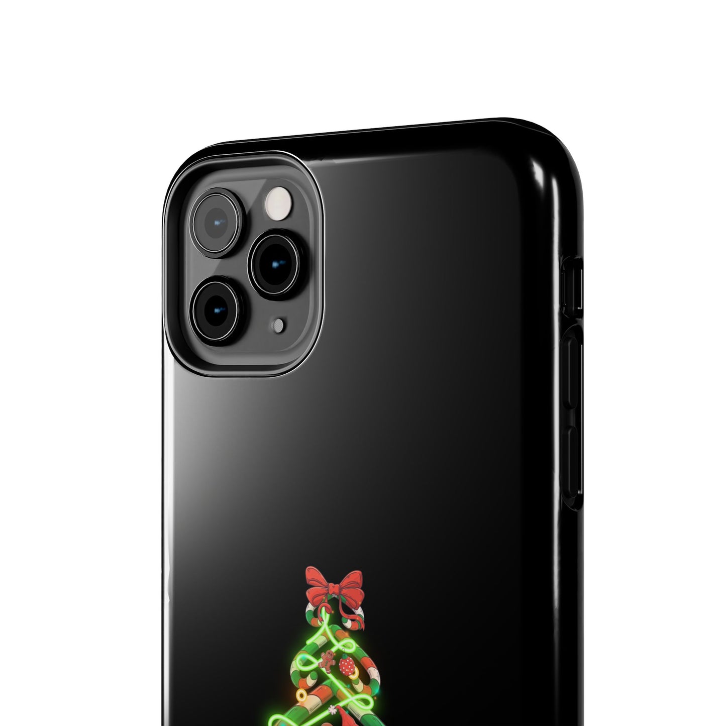 Christmas Candy Cane Xmas Tree Light Gifts - Tough Phone Case