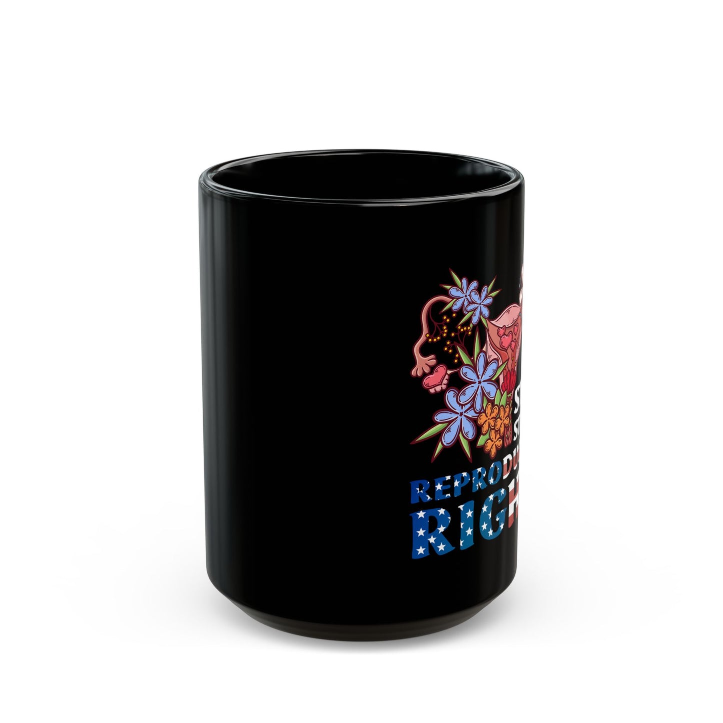 Stars Stripes Reproductive Rights - Black Mug