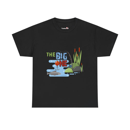 Kids Fishing The Big One Year 1St First Birthday Little Fisherman - Unisex T-Shirt