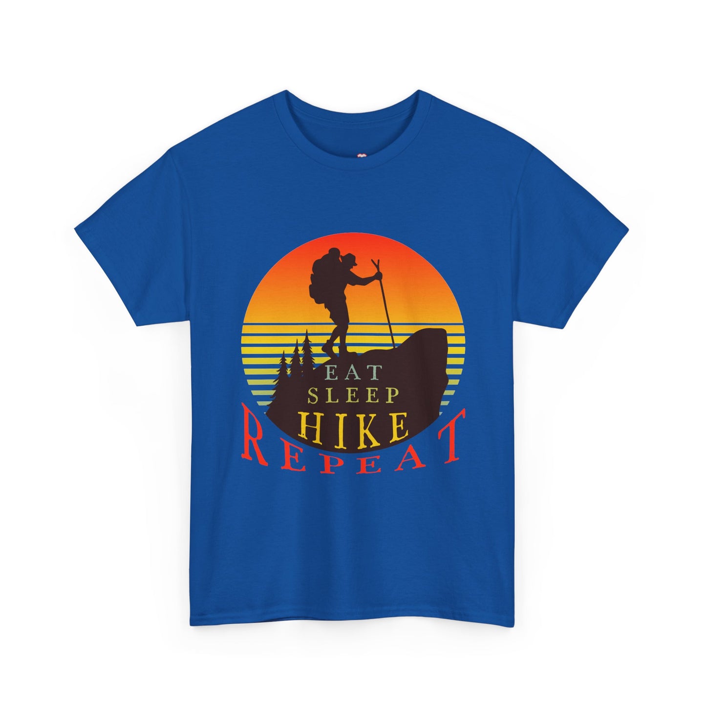 Eat Sleep Hike Repeat Shirt Funny Hiker Mountain Nature - Unisex T-Shirt