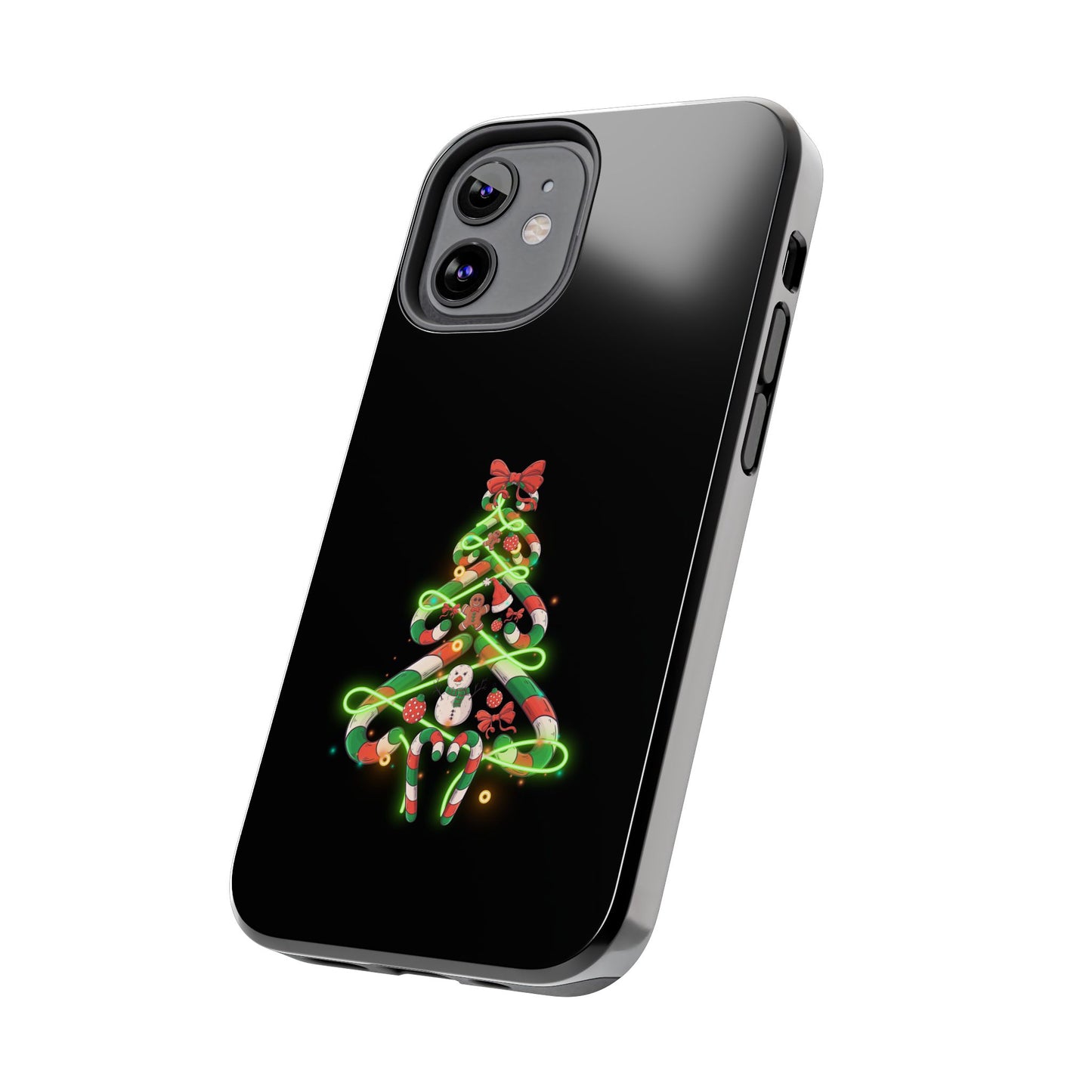 Christmas Candy Cane Xmas Tree Light Gifts - Tough Phone Case