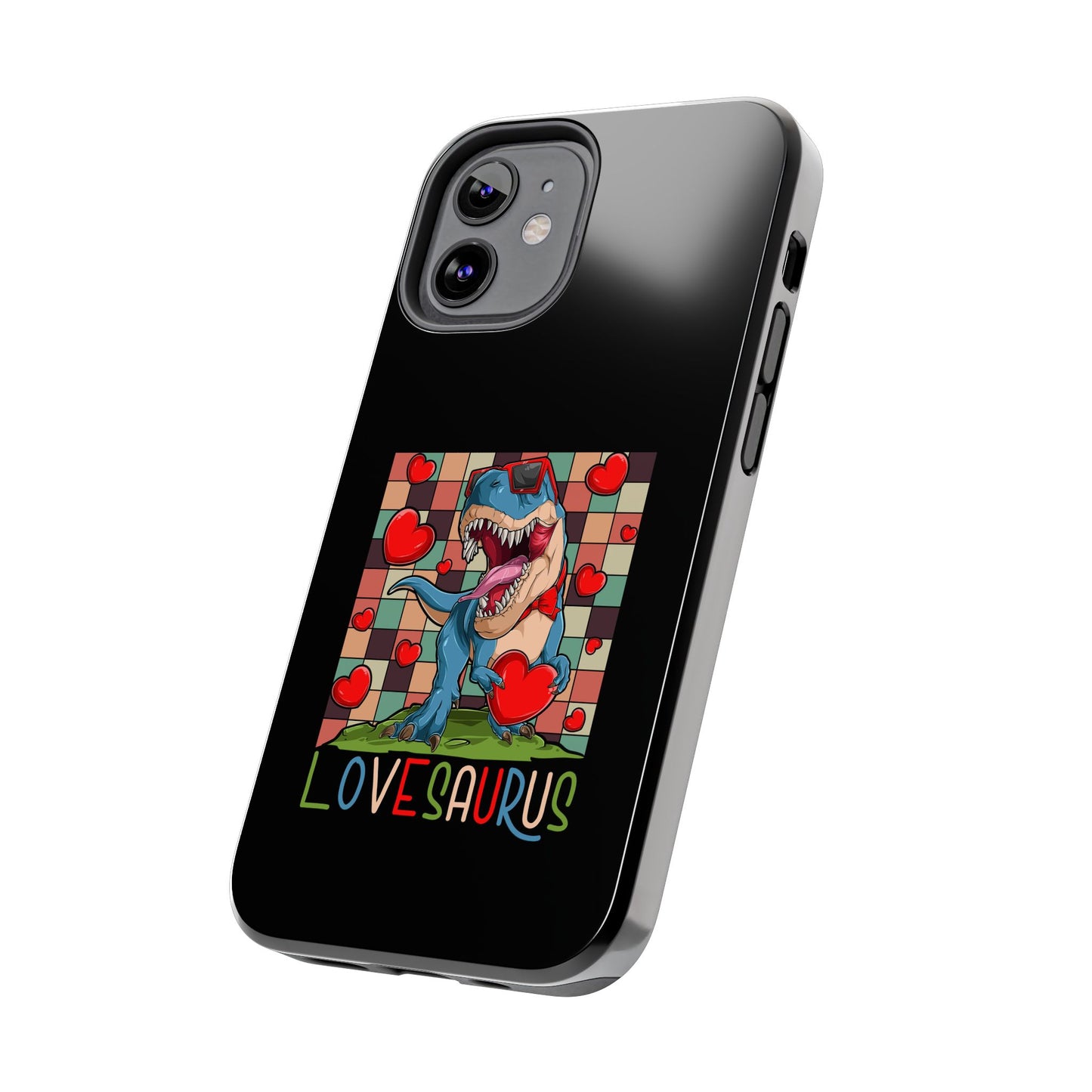 'Lovesaurus' Cute T-Rex Valentine Design - Tough Phone Case