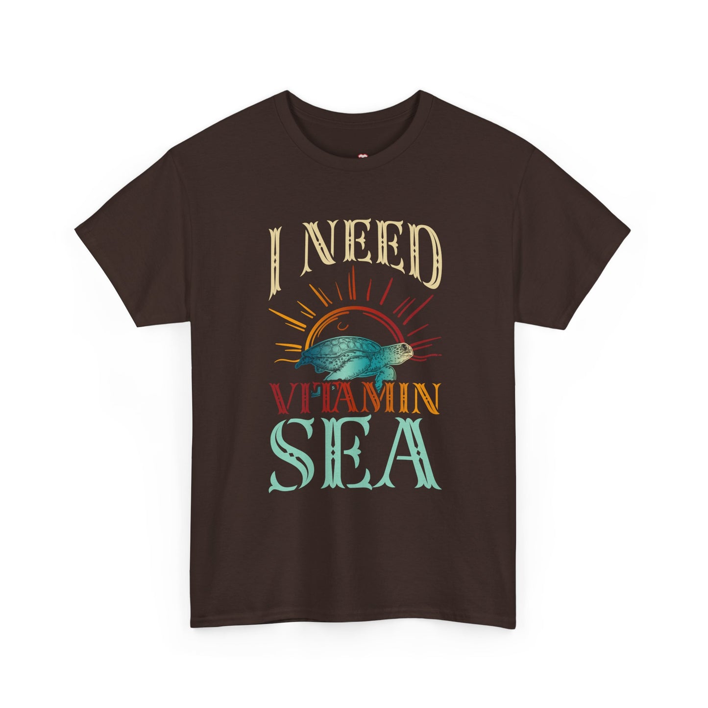I Need Vitamin Sea Funny Ocean Turtle Water Beach - Unisex T-Shirt