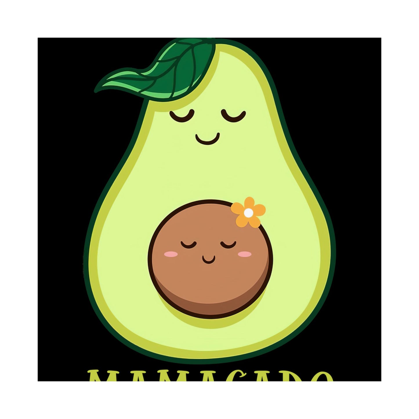 Mamacado Pregnant Avocado Pregnancy Announcement Avocado - Wall Art