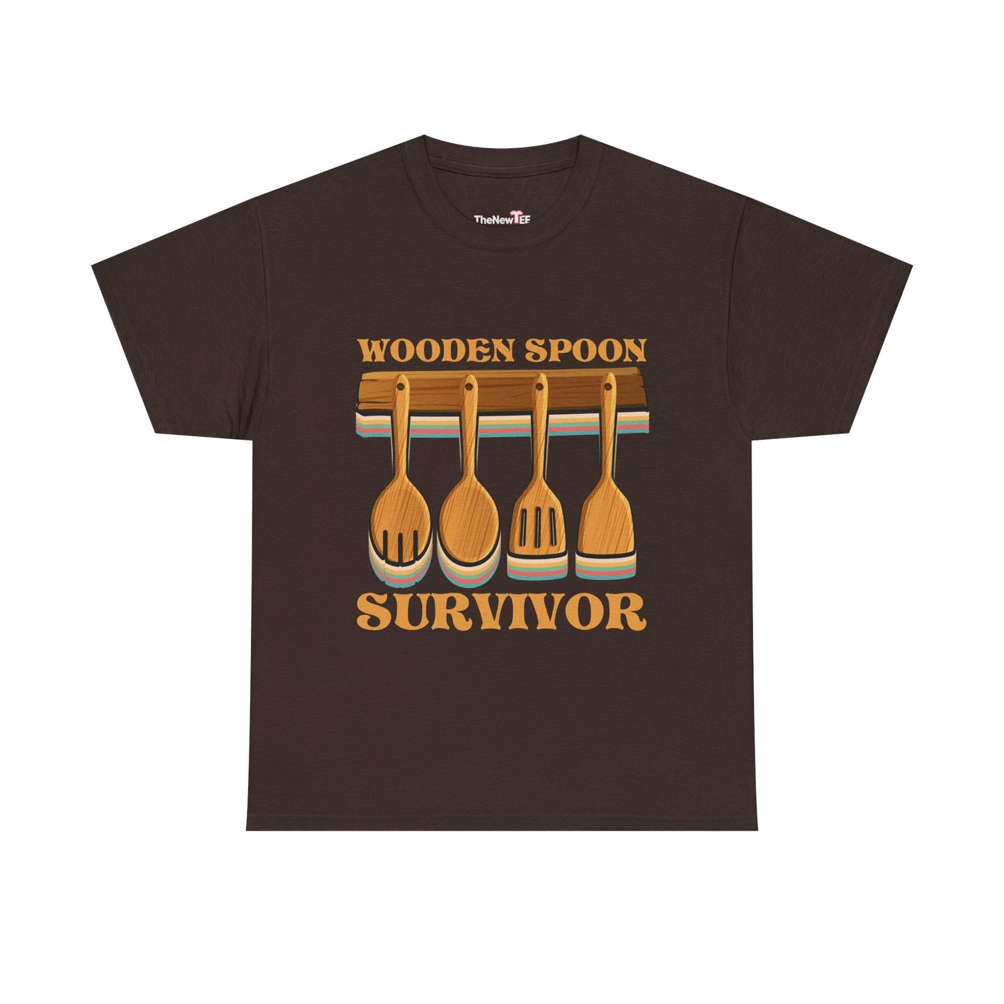 Funny Wooden Spoon Survivor Vintage Retro Humor - Unisex Graphic T-Shirt