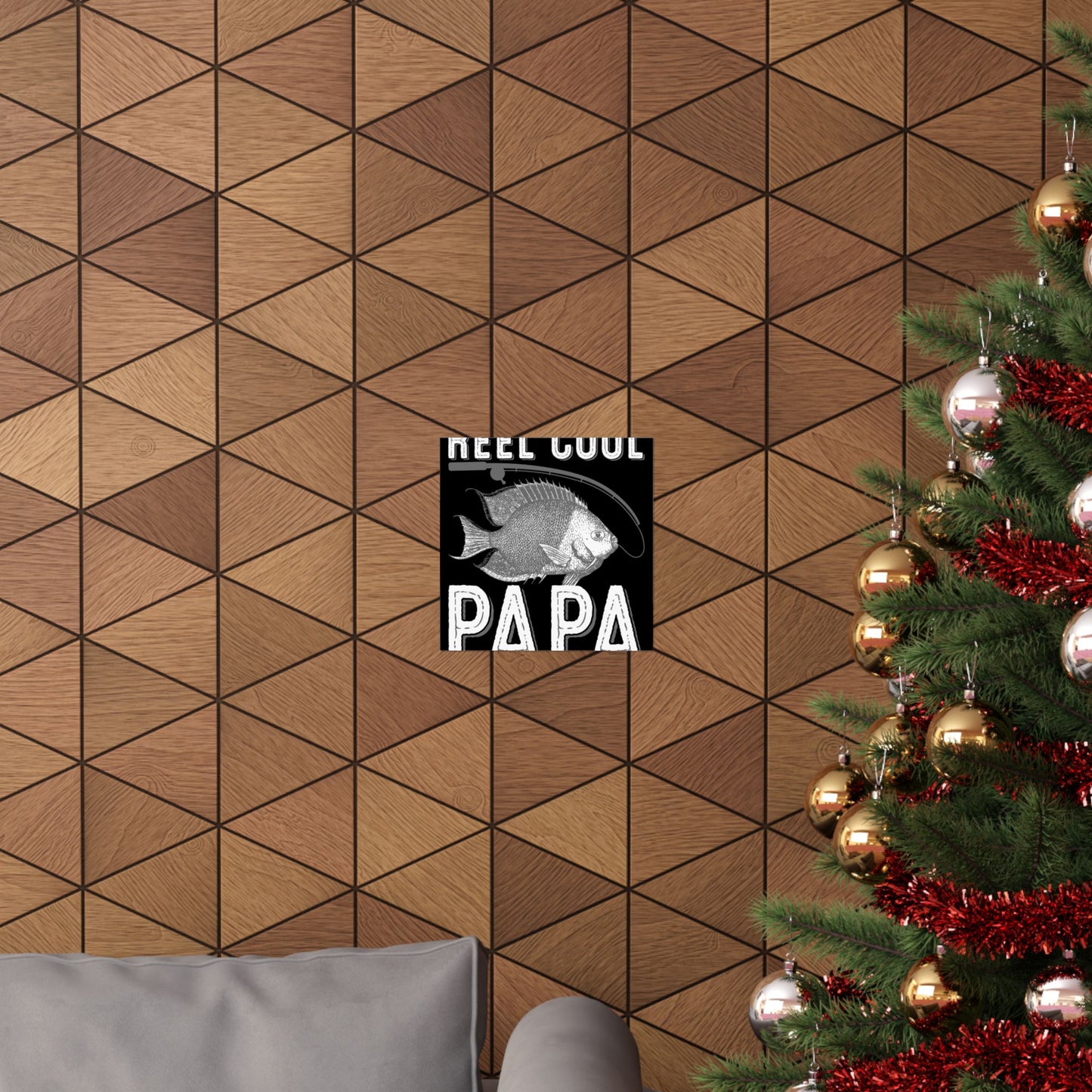 Fishing Reel Cool Papa Dad - Wall Art