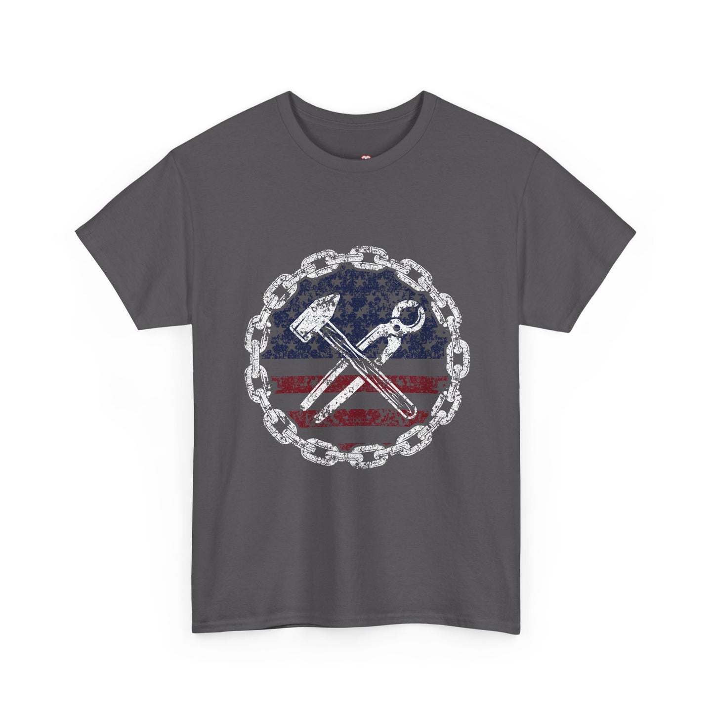 American Flag Ironworker And Tools - Unisex T-Shirt