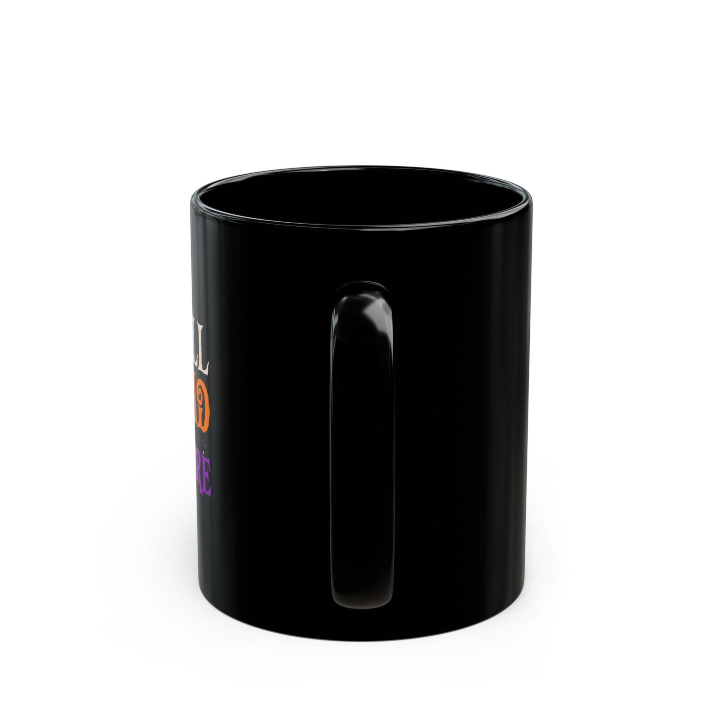 We'Re All Mad Here Cat - Black Mug