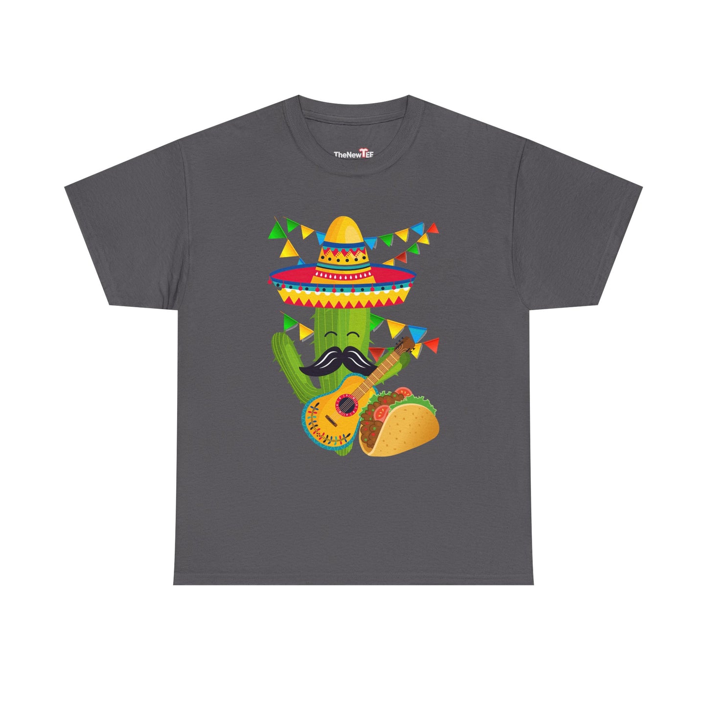 Guitar Mexico Fiesta Cactus Guitarist Sombrero Cinco De Mayo - Unisex T-Shirt