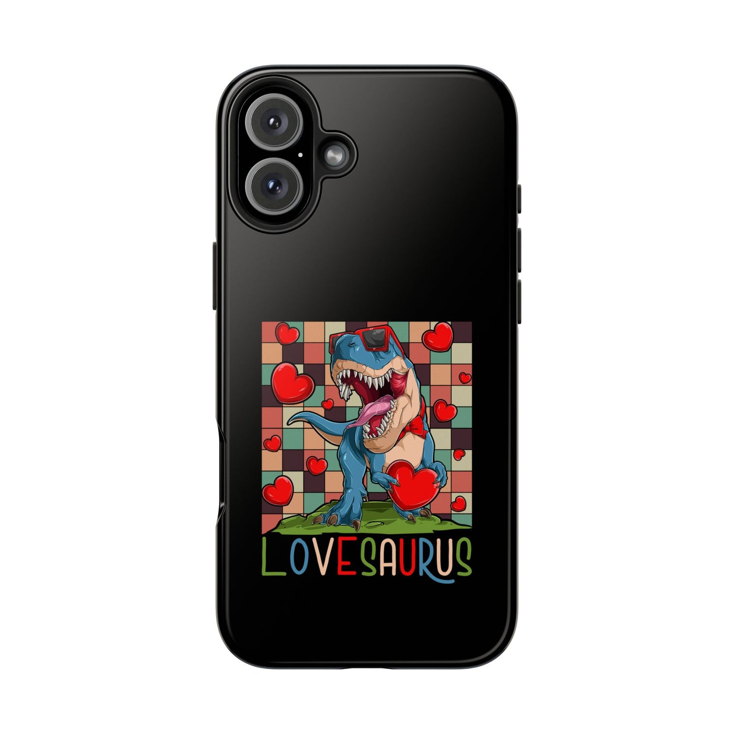 'Lovesaurus' Cute T-Rex Valentine Design - Tough Phone Case