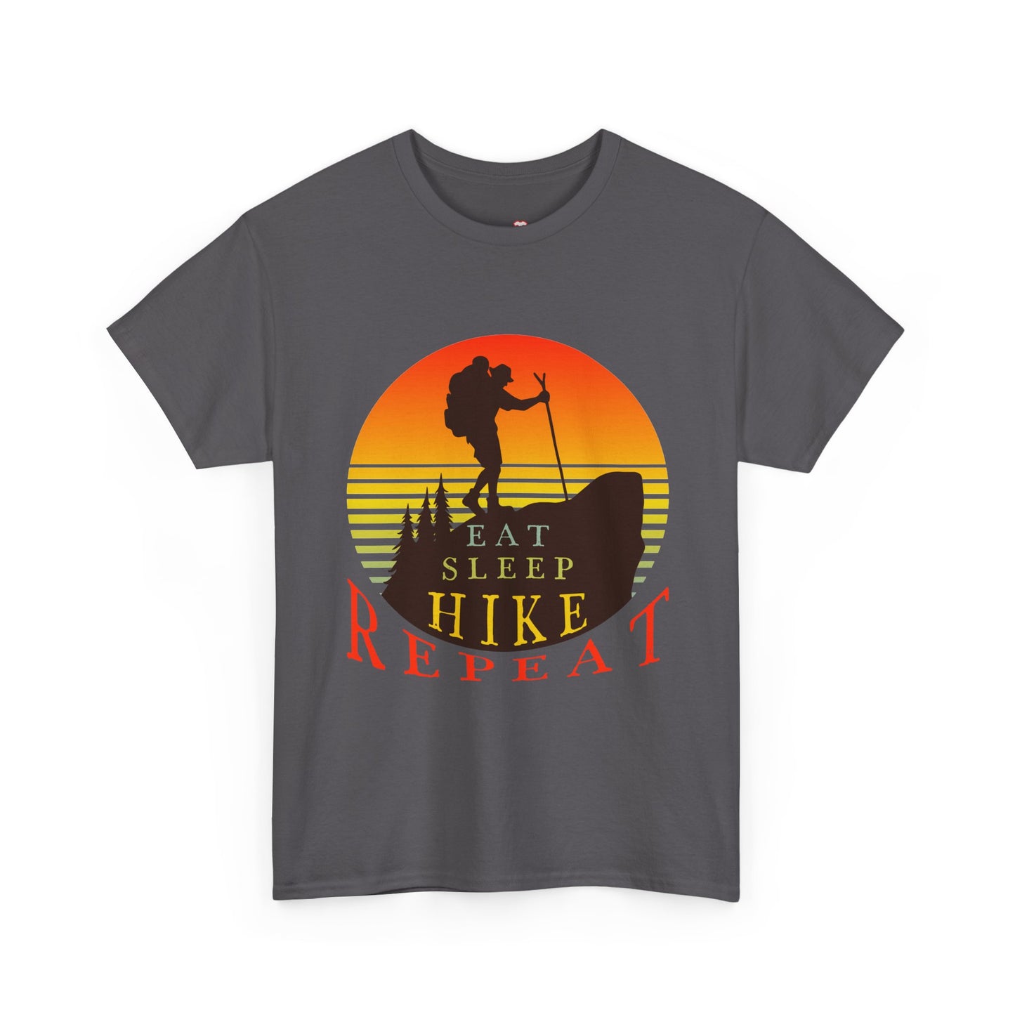 Eat Sleep Hike Repeat Shirt Funny Hiker Mountain Nature - Unisex T-Shirt