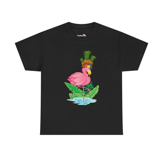 Funny Flamingo Pineapple Pun Lover Gift Pine Mingo - Unisex T-Shirt