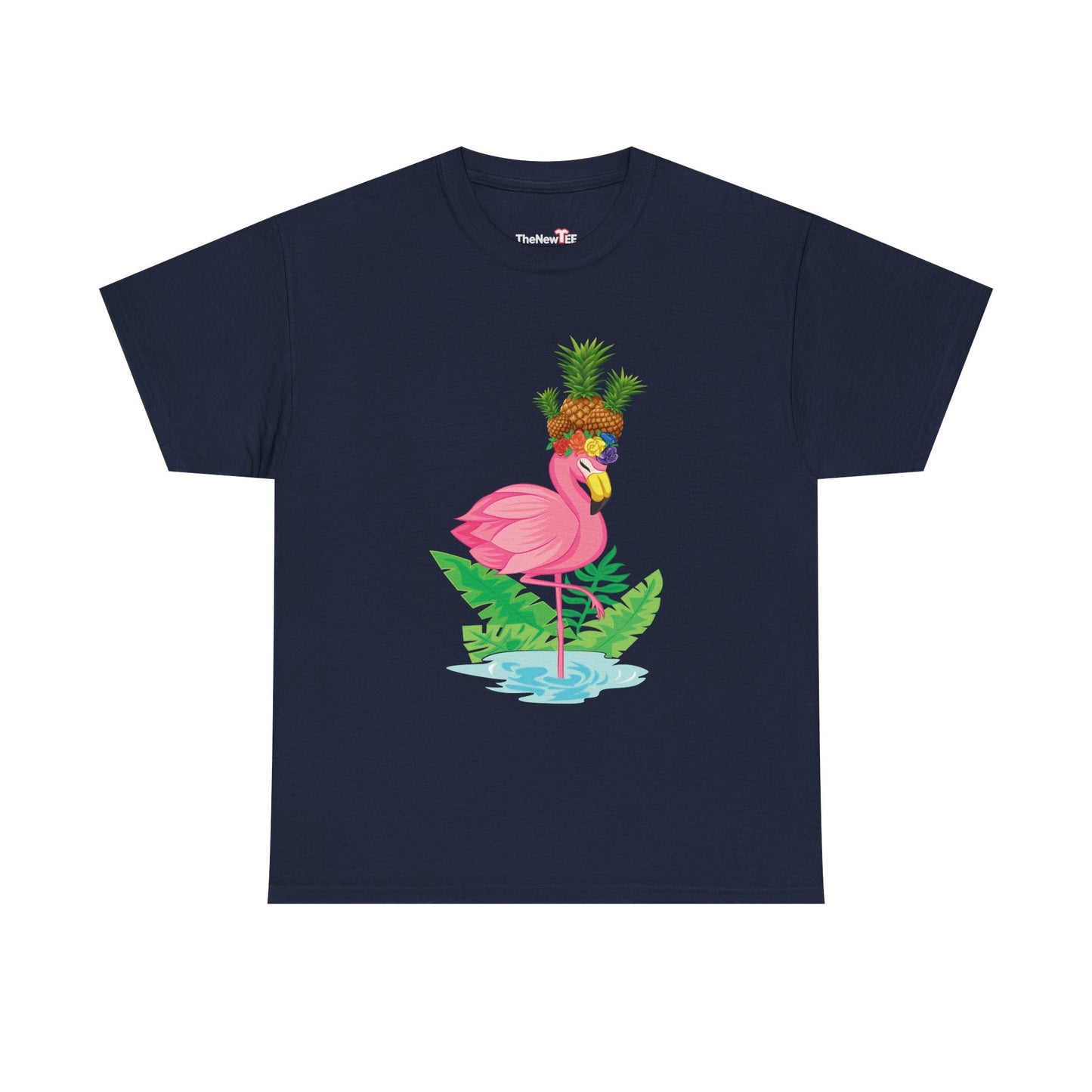 Funny Flamingo Pineapple Pun Lover Gift Pine Mingo - Unisex T-Shirt