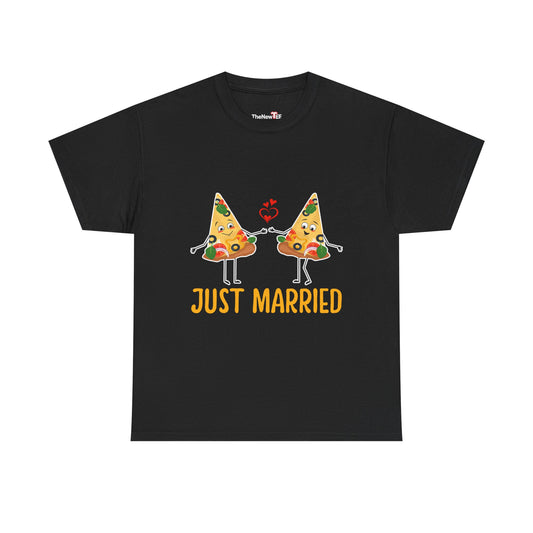 Just Married Pizza Slice - Unisex T-Shirt