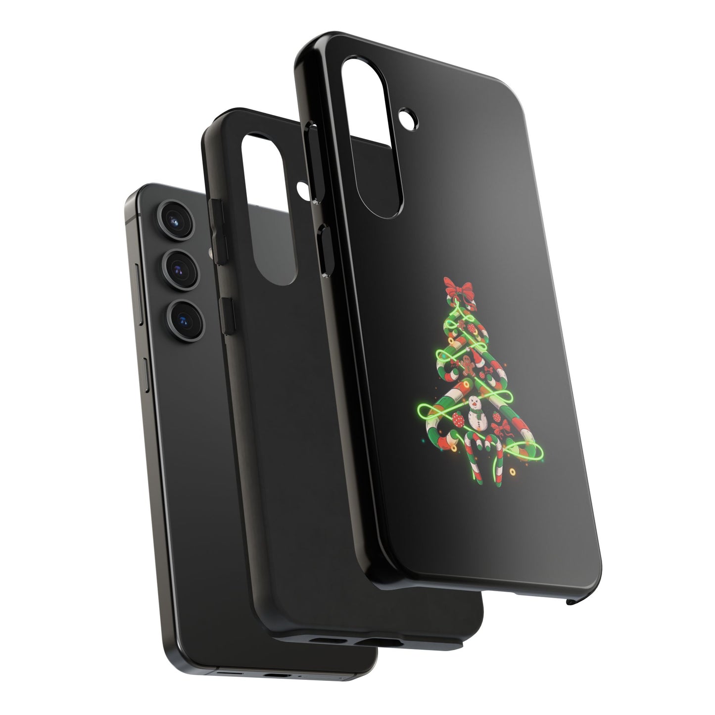 Christmas Candy Cane Xmas Tree Light Gifts - Tough Phone Case