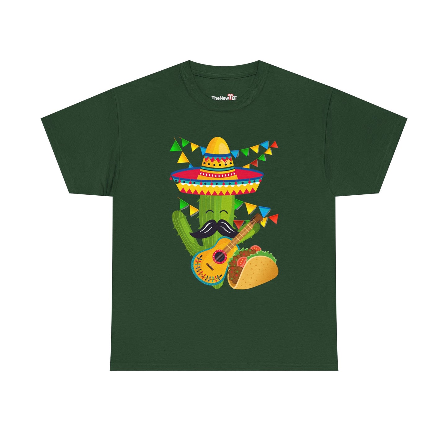Guitar Mexico Fiesta Cactus Guitarist Sombrero Cinco De Mayo - Unisex T-Shirt