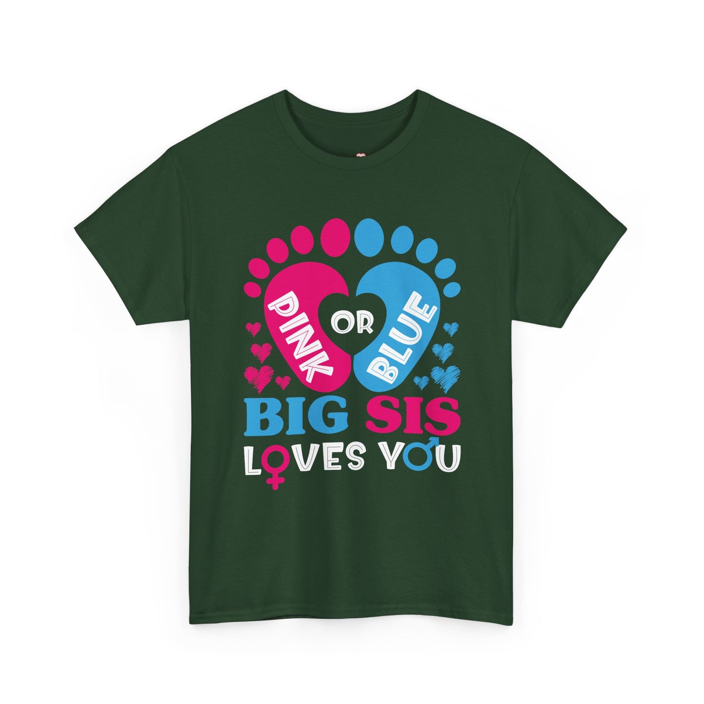 Big Sister Baby Shower Pink Blue - Unisex T-Shirt