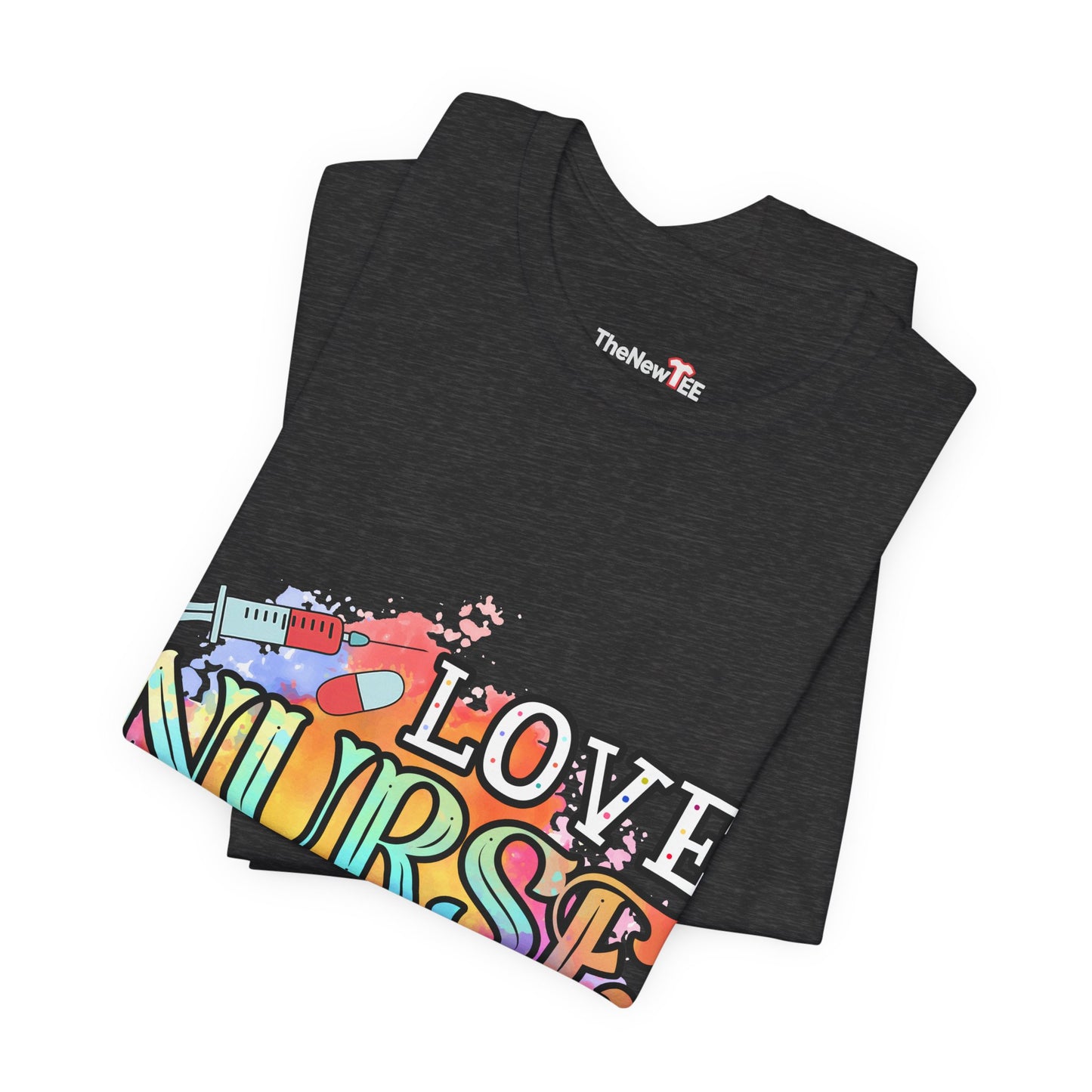 LOVE NURSE LIFE Watercolor Healthcare T-shirt