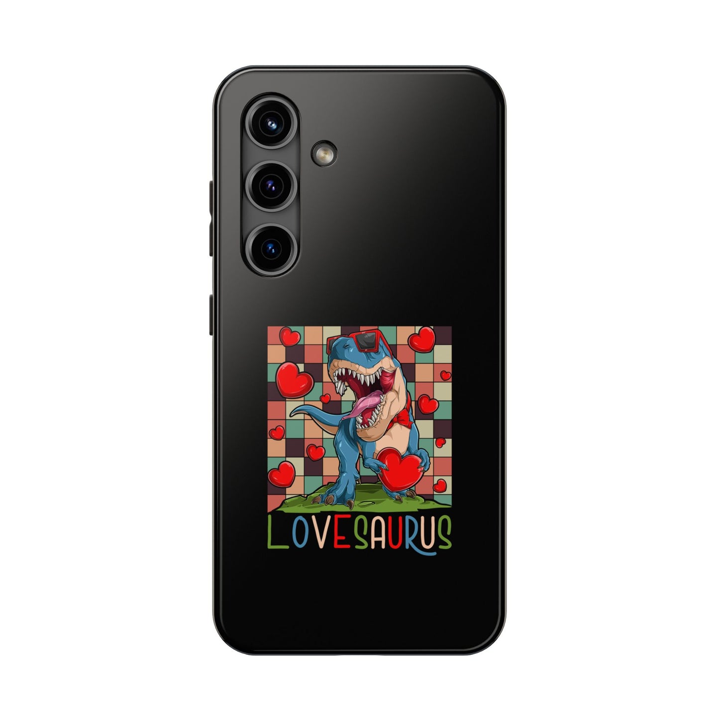 'Lovesaurus' Cute T-Rex Valentine Design - Tough Phone Case