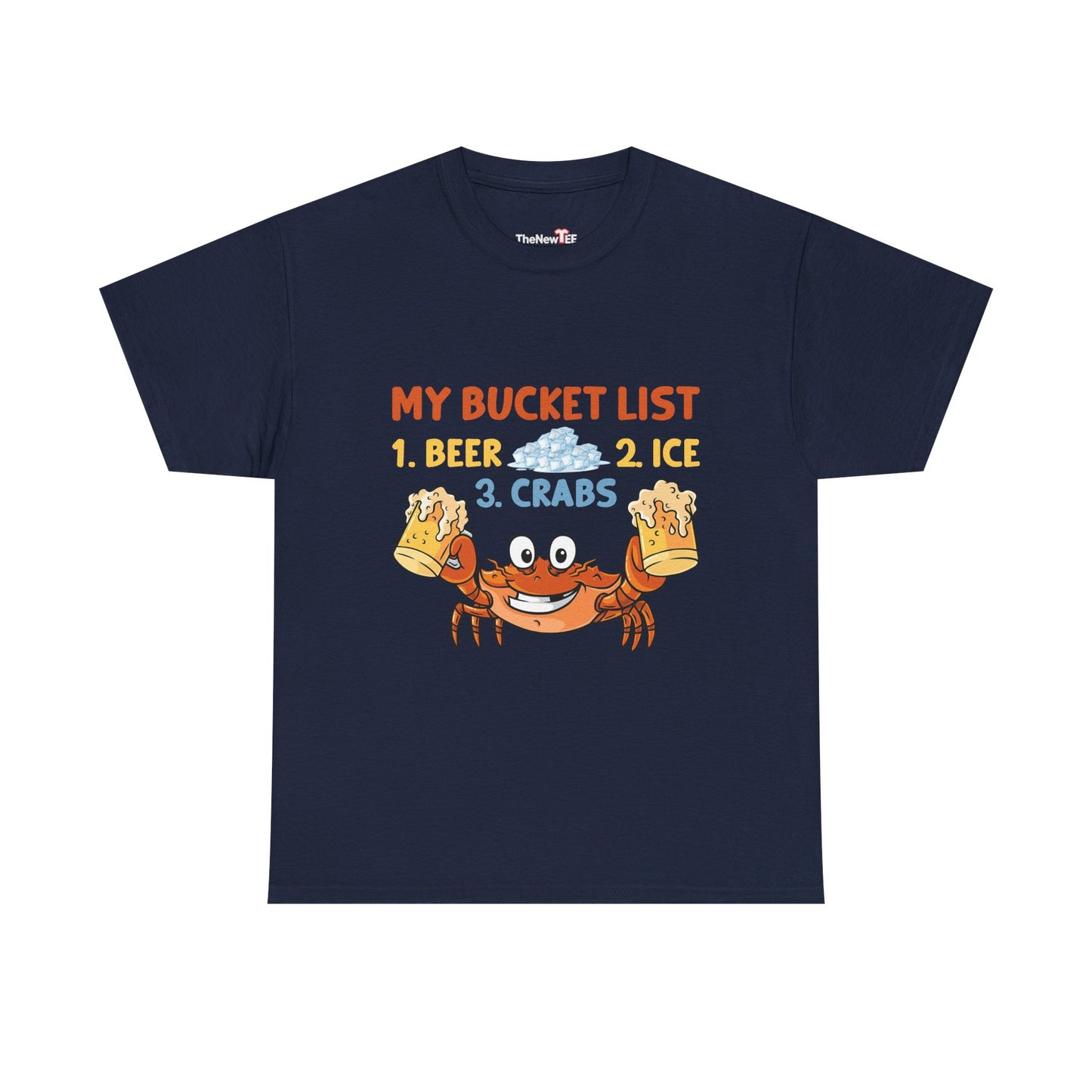 Crab Boil Gift Seafood Bucket List Beer Ice Crabs - Unisex T-Shirt