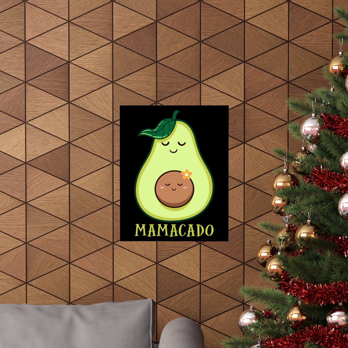 Mamacado Pregnant Avocado Pregnancy Announcement Avocado - Wall Art