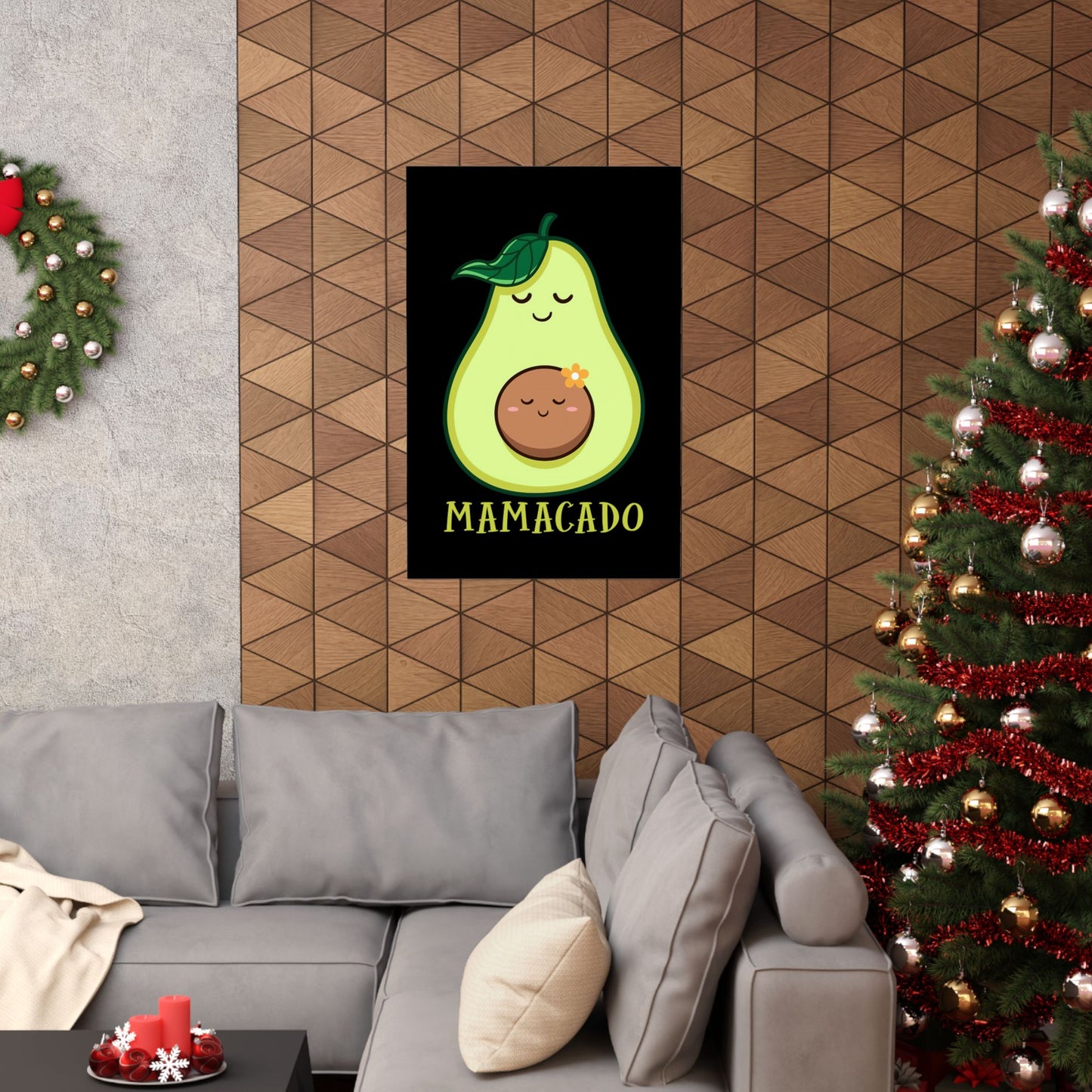 Mamacado Pregnant Avocado Pregnancy Announcement Avocado - Wall Art
