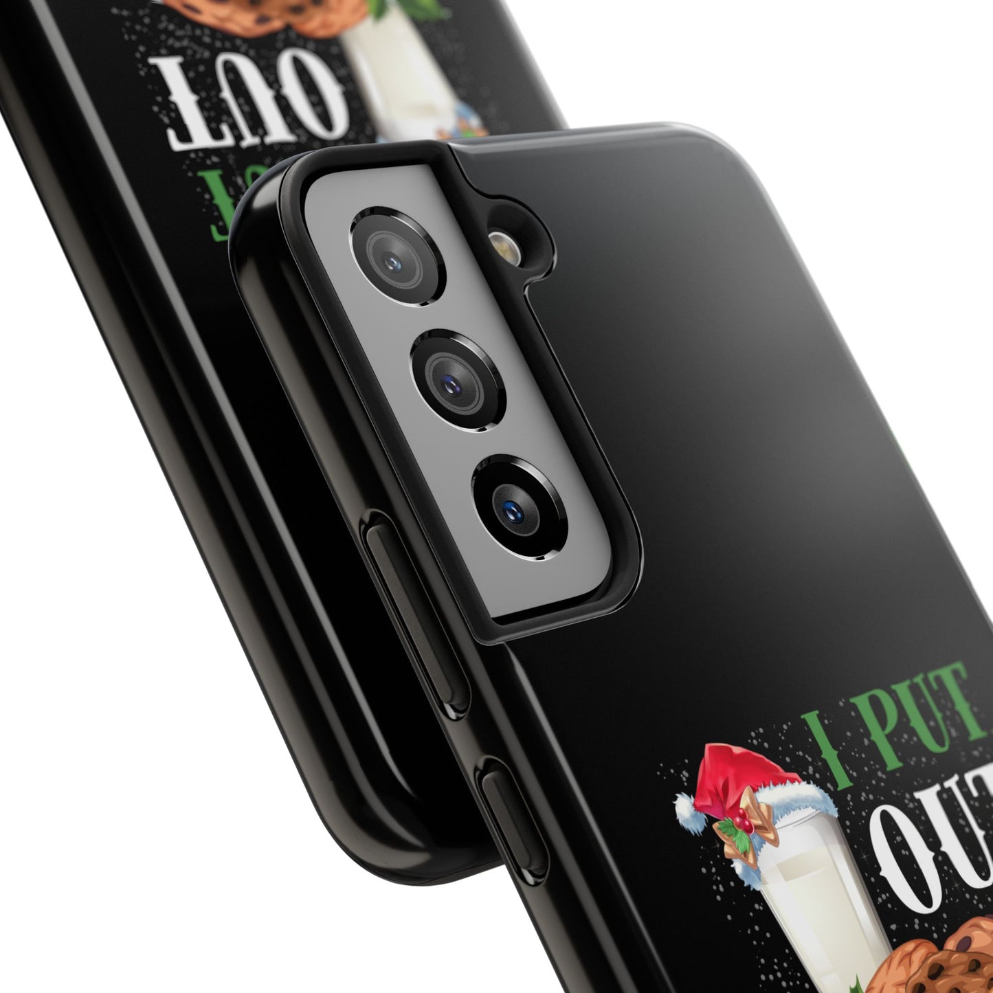 Christmas Cookies And Milk Funny I Put Out For Santa - Tough Phone Case