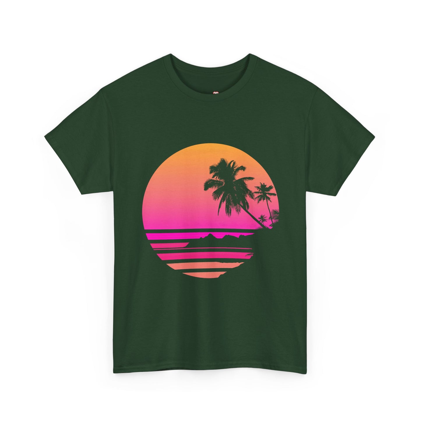 Palm Tree Shirt Tropical Beach Vintage Retro Style 70S 80S - Unisex T-Shirt