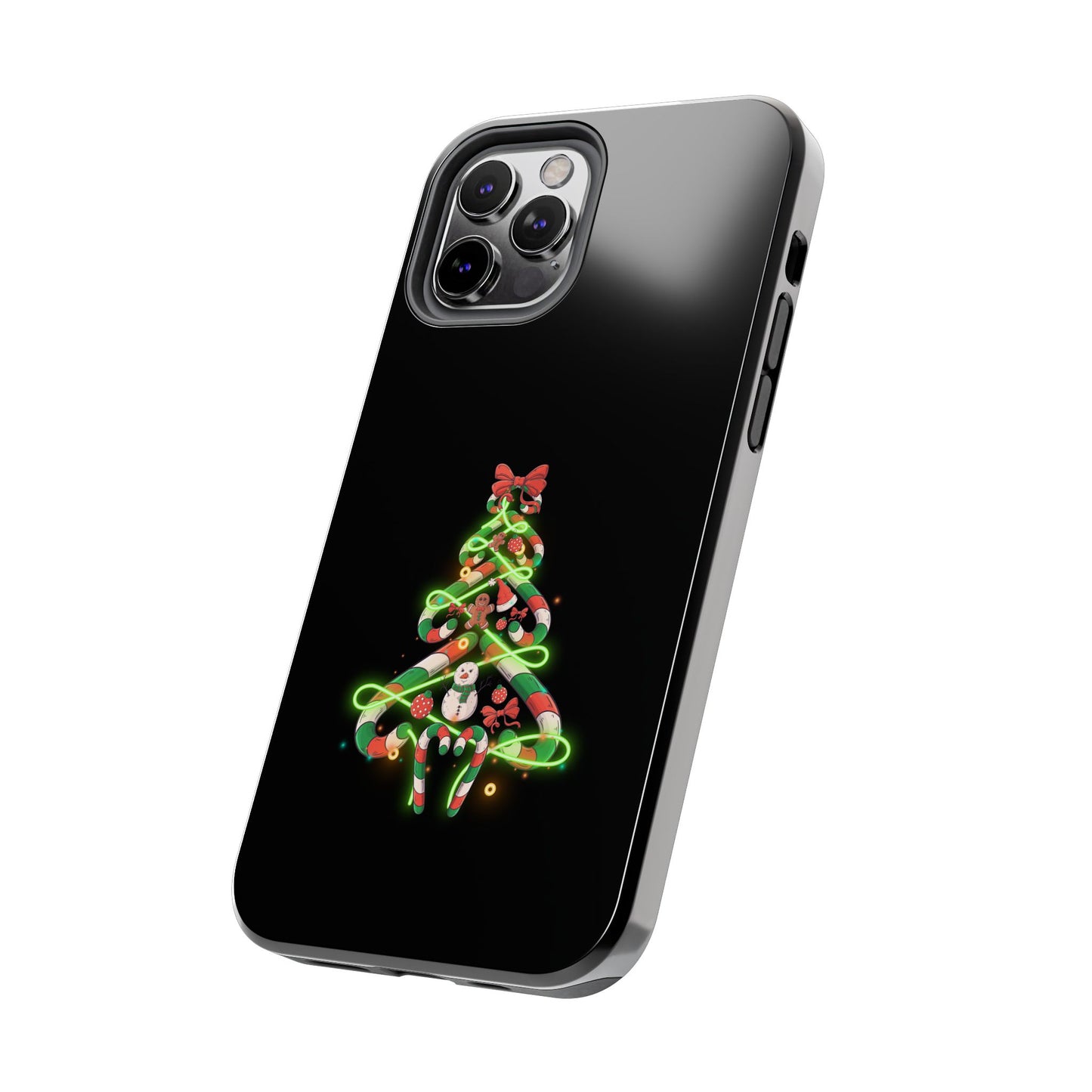 Christmas Candy Cane Xmas Tree Light Gifts - Tough Phone Case