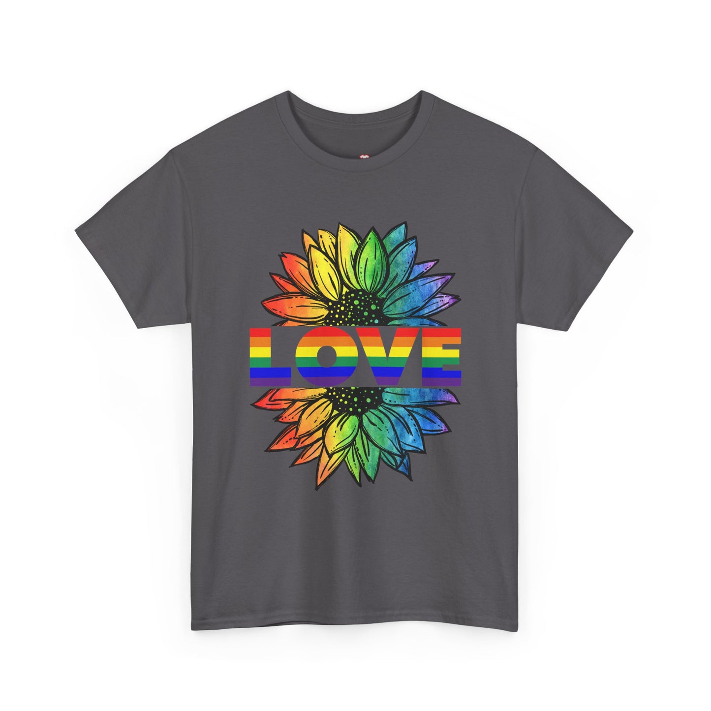 Love Sunflower Floral Lgbtq Rainbow Flag Gay Pride Ally - Unisex T-Shirt