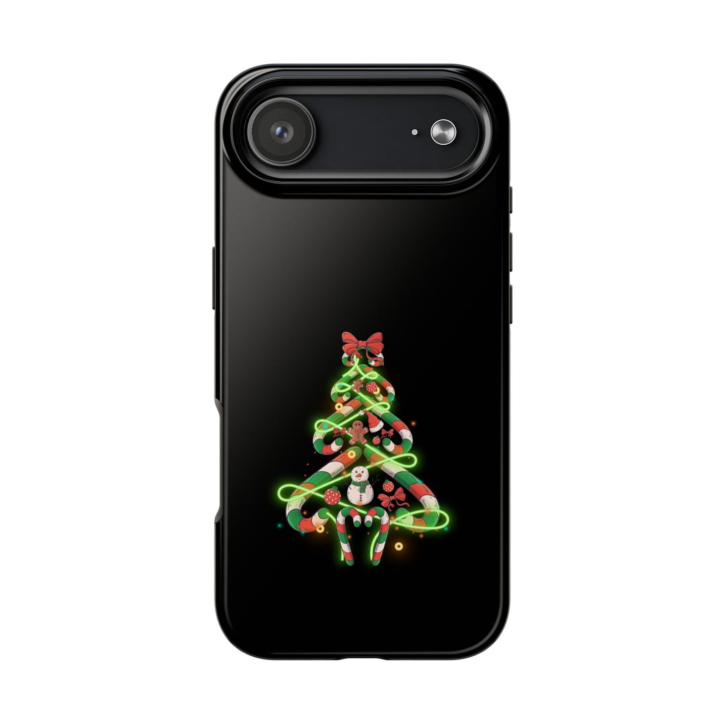 Christmas Candy Cane Xmas Tree Light Gifts - Tough Phone Case