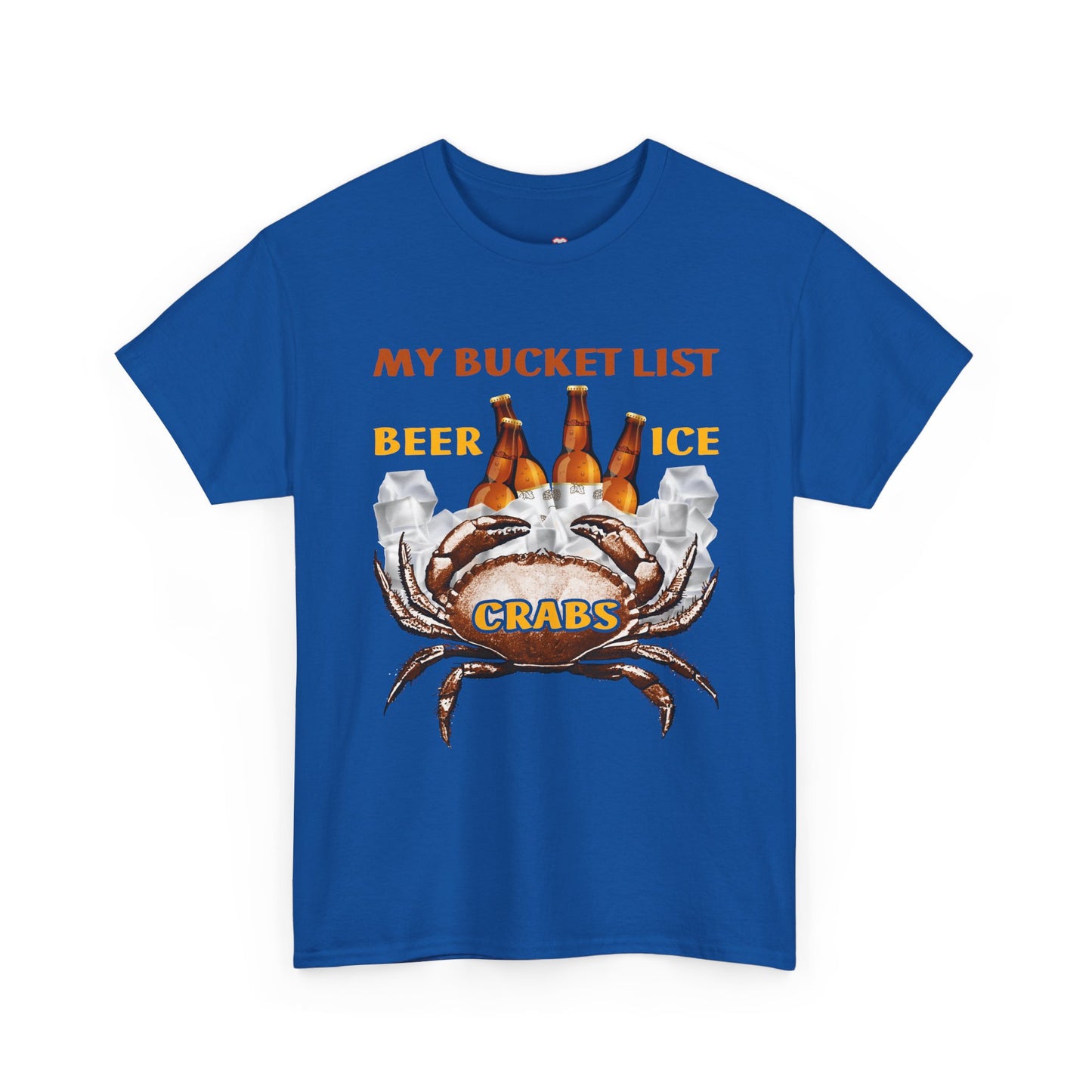 Crab Boil Gift Seafood Bucket List Beer Ice Crabs - Unisex T-Shirt