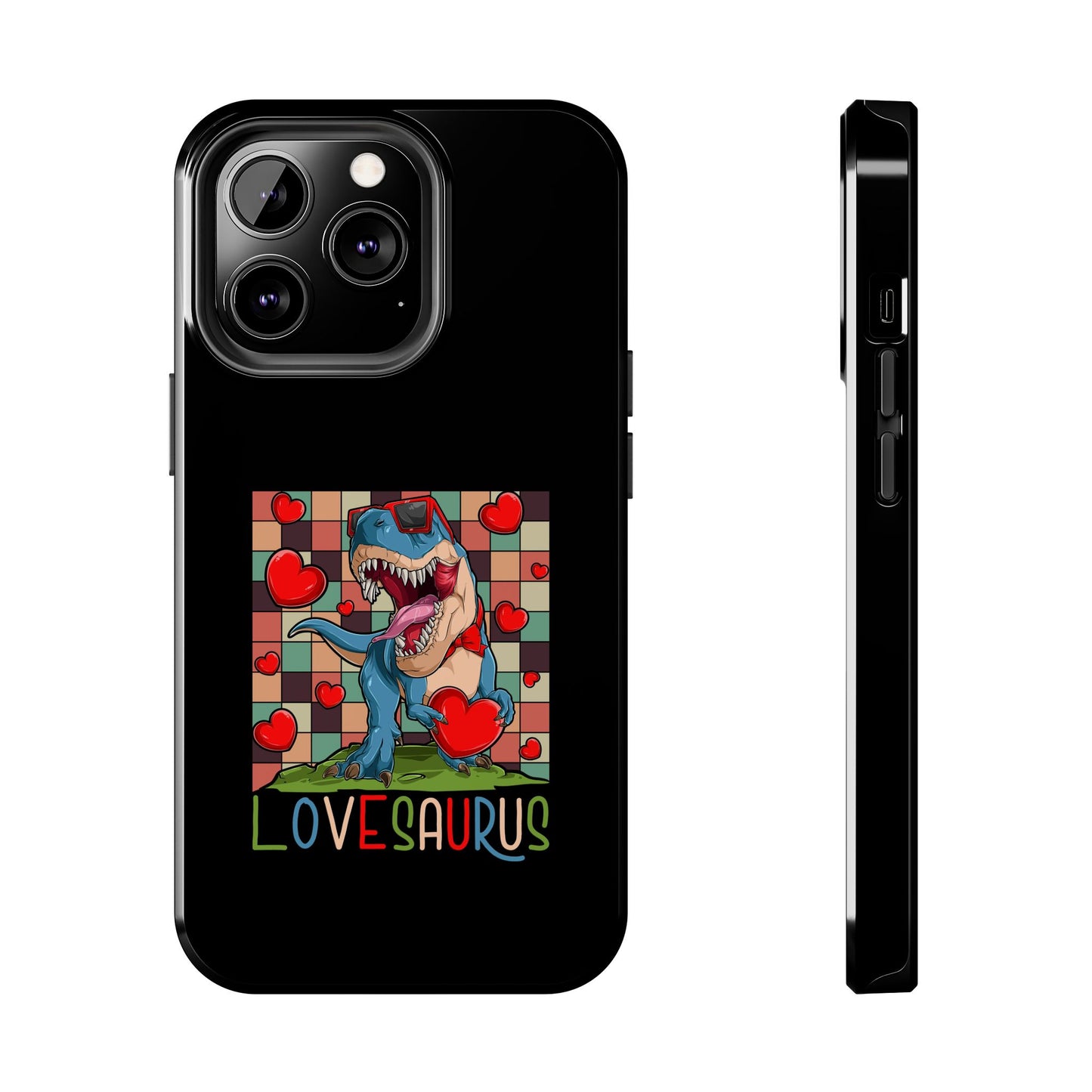 'Lovesaurus' Cute T-Rex Valentine Design - Tough Phone Case