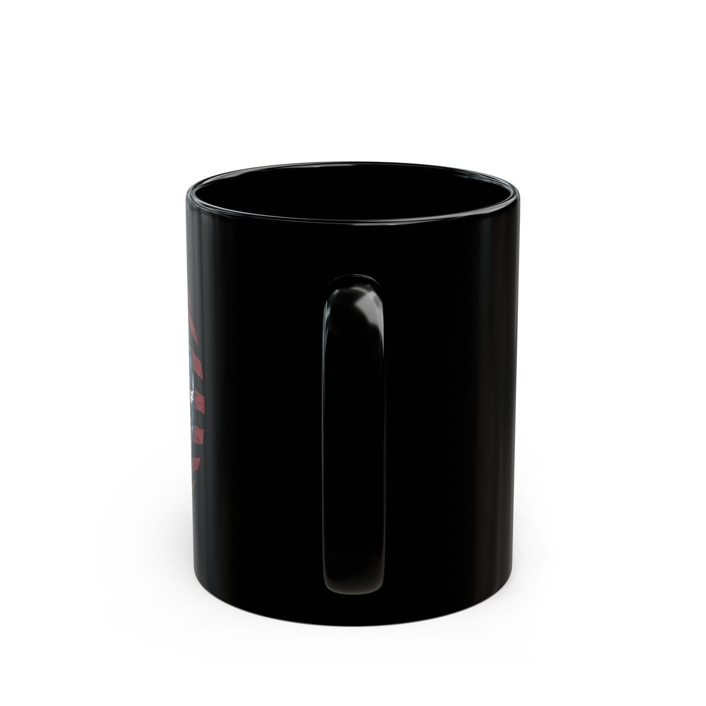Fishing American Flag Vintage - Black Mug