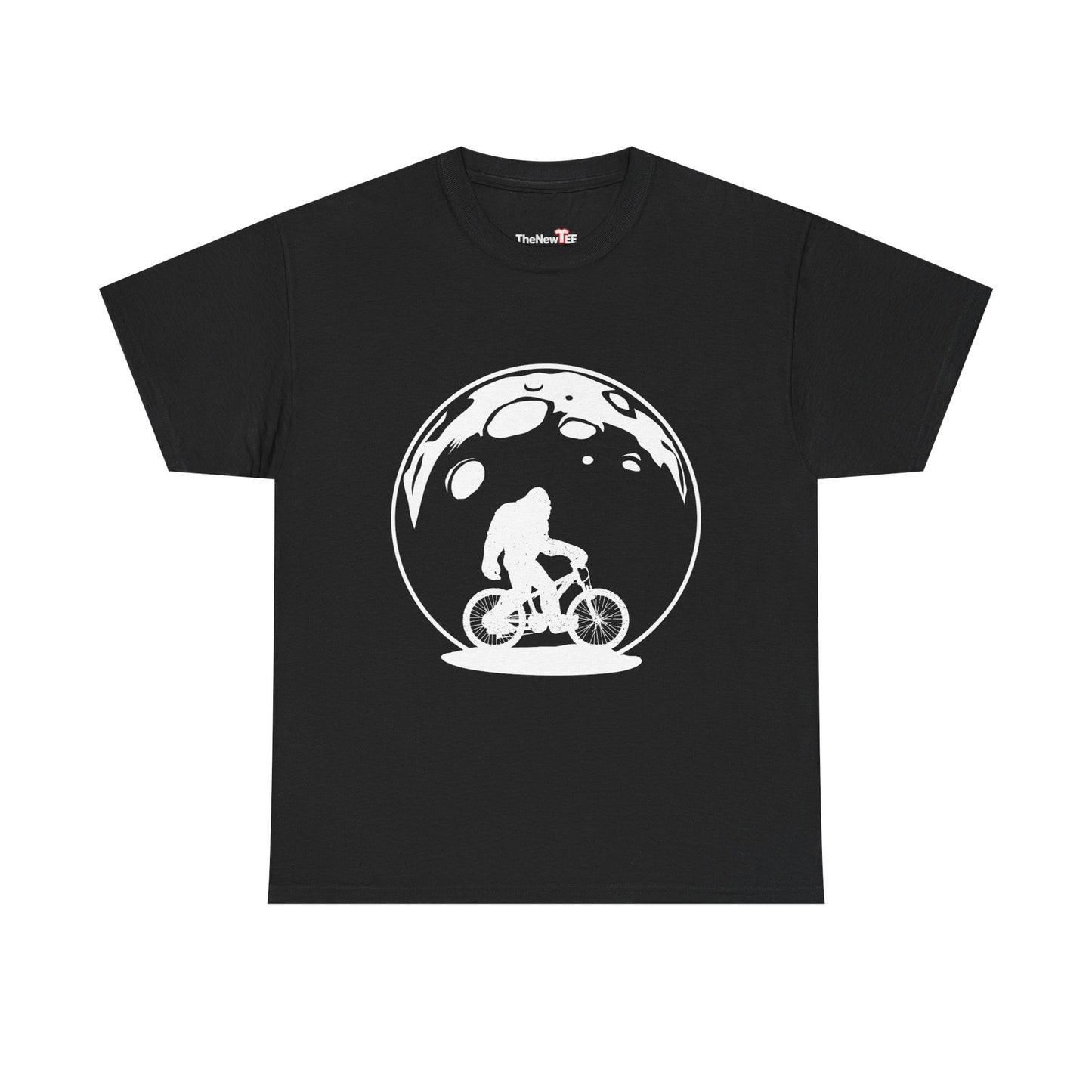 Yeti Riding Moon Bike Halloween Lunar Cycling Bigfoot - Unisex T-Shirt