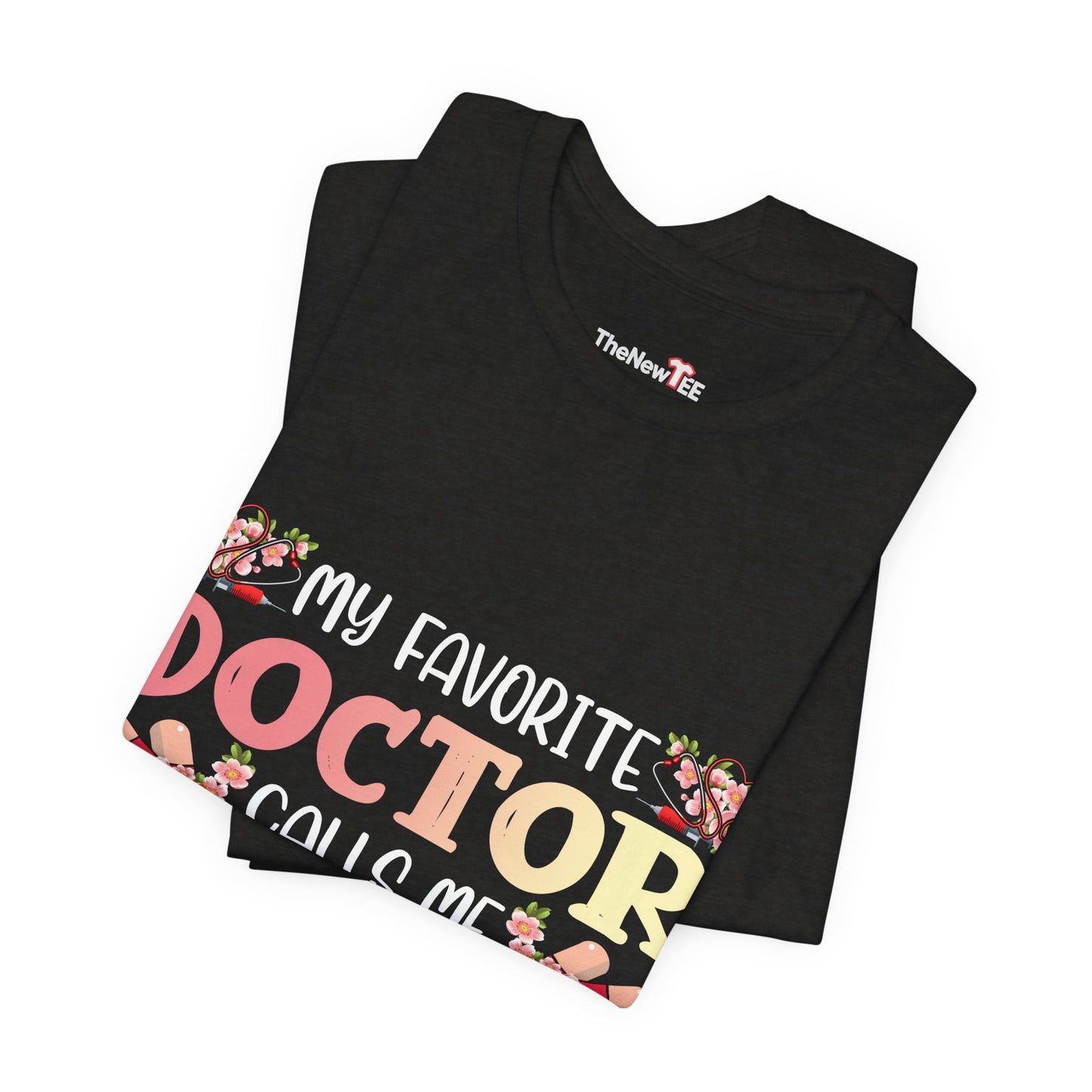 Doctor Mom Floral Healthcare Hero T-shirt