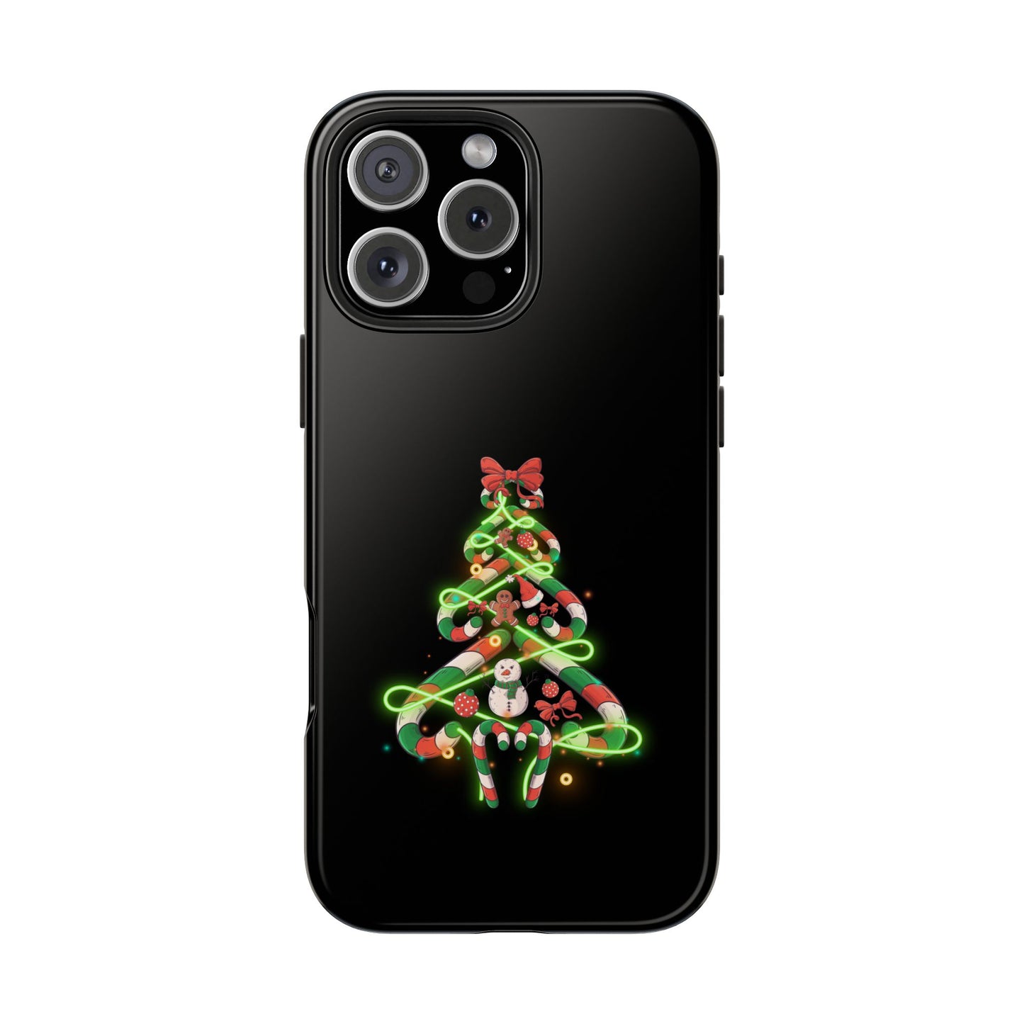Christmas Candy Cane Xmas Tree Light Gifts - Tough Phone Case