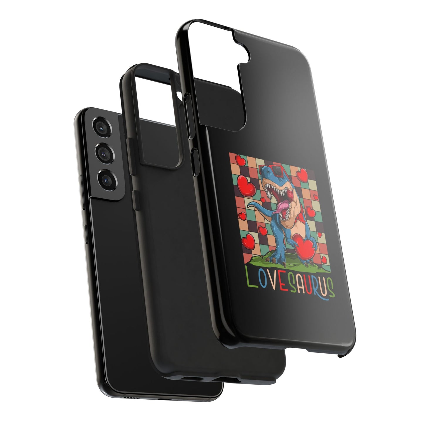 'Lovesaurus' Cute T-Rex Valentine Design - Tough Phone Case